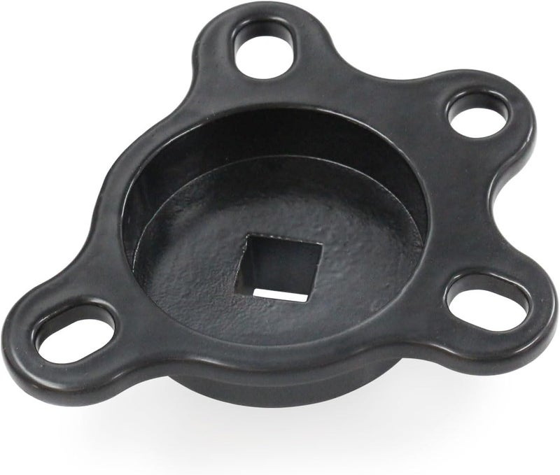 QGHAUC Crankshaft Turning Tool Engine Rotation Adapter Tool Compatible with Chevy Ford V8 Engines Black - Image 2